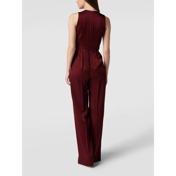 Max Mara Studio Alamaro Jumpsuit - 4 - Burgundy - Picture 6 of 8